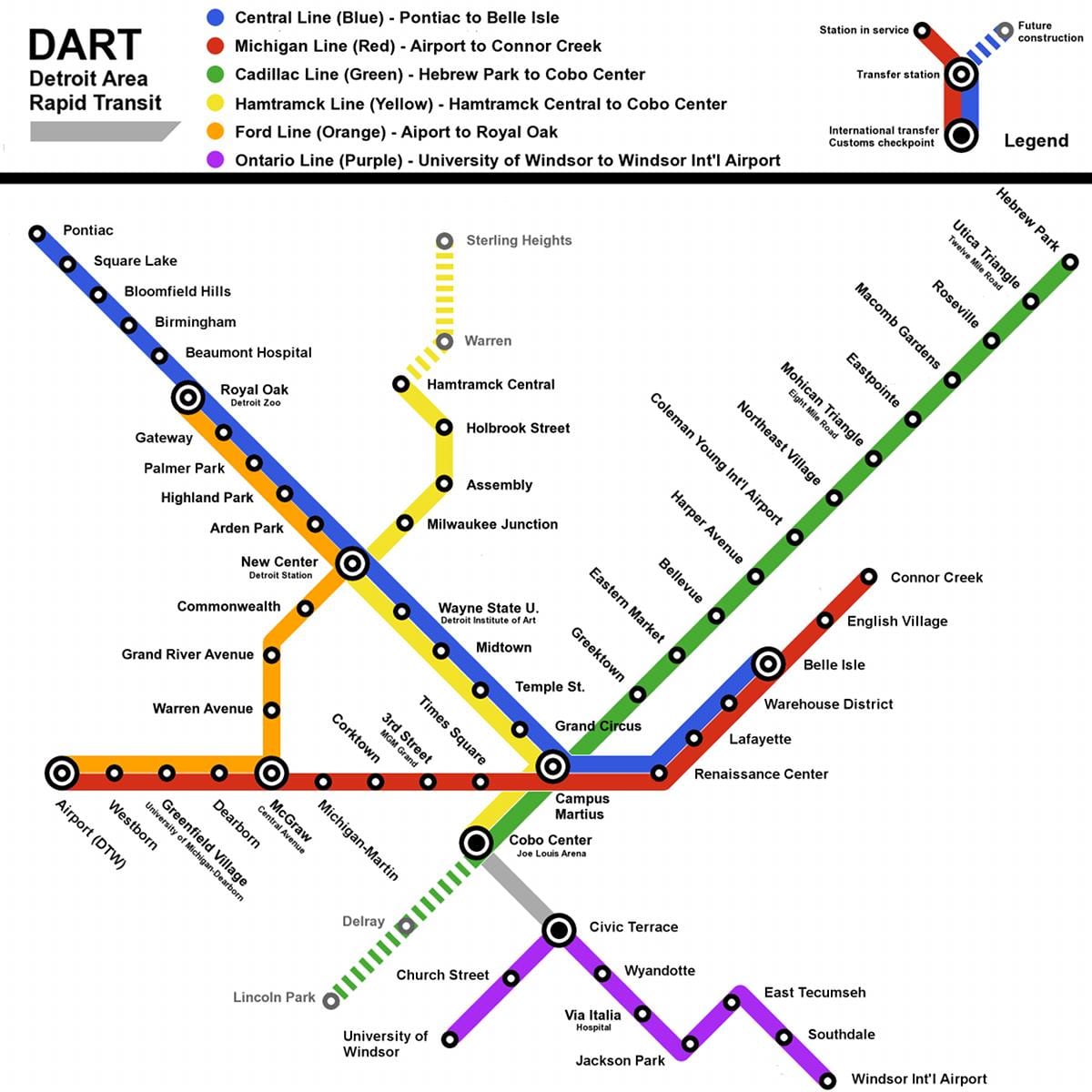 Detroit qatar xəritədə