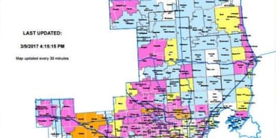 Detroit Edison elektrik xəritə