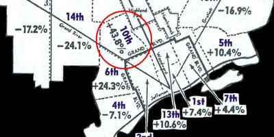 Detroit məntəqə xəritə