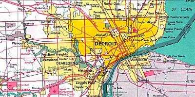 Xəritə Detroit