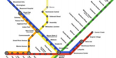 Kart metro Detroit
