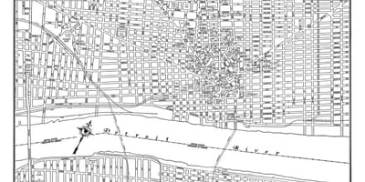 Detroit Yaşadığım küçəsi xəritə